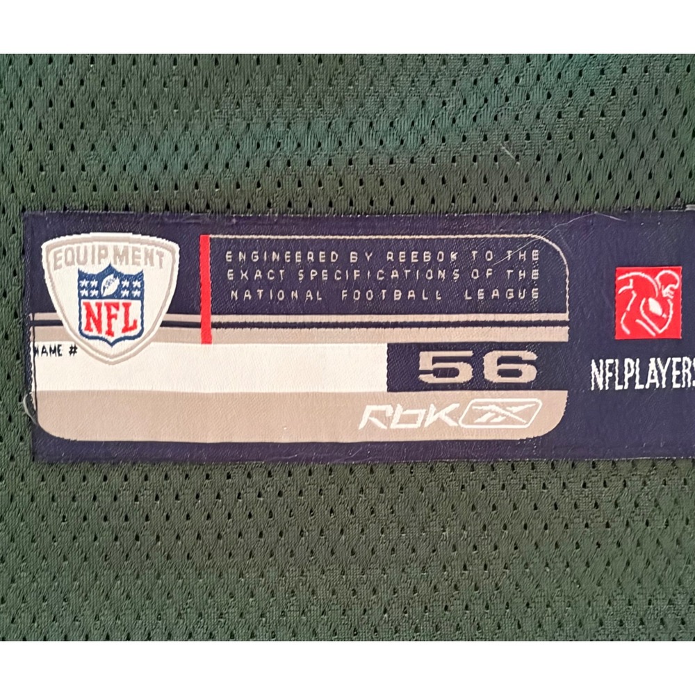 Vintage Reebok NFL New York Jets Brett Favre 4 Authentic Jersey Green Size 56 - Picture 5 of 5